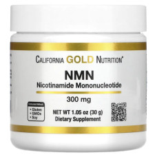 Никотинамидмононуклеотид 300 мг, порошок, California Gold Nutrition NMN, 30 г