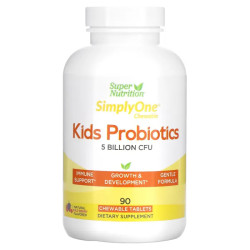 Пробіотики для дітей жувальні, Super Nutrition Kid's Probiotics, смак дикої ягоди, 5 млрд КУО, 90 жувальних таблеток
