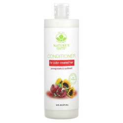 Кондиционер для окрашенных волос гранат и подсолнечник, Mild By Nature Nature's Gate Pomegranate & Sunflower Conditioner, 473 мл