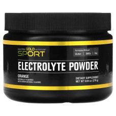 Електроліти, смак апельсина, California Gold Nutrition SPORT - Electrolyte Powder, 279 г