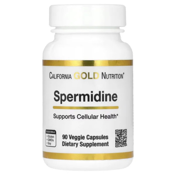 Спермидин, Spermidine, California Gold Nutrition, 1 мг, 90 капсул
