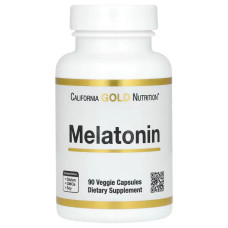 Мелатонин 3 мг, Melatonin California Gold Nutrition, 90 капсул