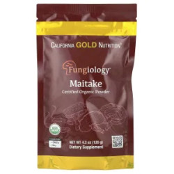 Майтаке, Certified Organic Maitake Powder Fungiology California Gold Nutrition, органик, 120 г