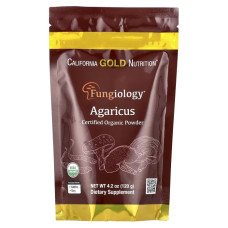 Агарікус органічний порошок, Каліфорнія Gold Nutrition Fungiology Certified Organic Agaricus Powder, 120 г