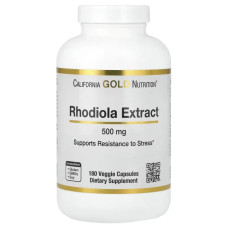 Родіола екстракт 500 мг, California Gold Nutrition Rhodiola Extract, 180 капсул