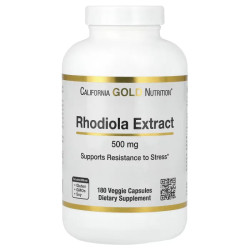 Родіола екстракт 500 мг, California Gold Nutrition Rhodiola Extract, 180 капсул