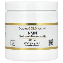 НМН 300 мг порошок, California Gold Nutrition NMN, 90 г