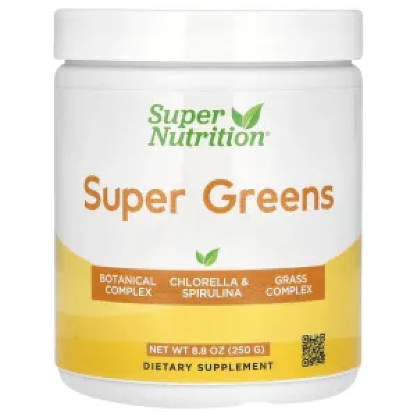 Зелень, Super Greens, Super Nutrition, суміш, 250 г