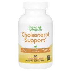 Підтримка холестерину, Cholesterol Support Super Nutrition, 90 рослинних капсул