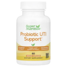 Пробіотик підтримка при ІМП, Super Nutrition Probiotic UTI Support, 60 рослинних капсул
