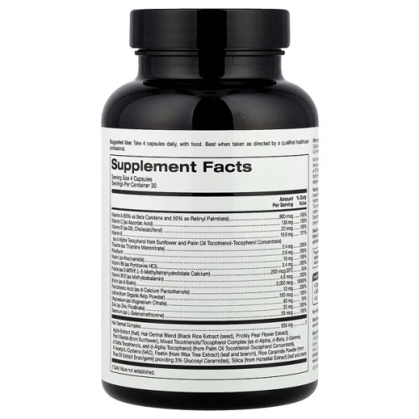 Мультивітаміни для волосся, для жінок, Beauty, Women's Hair Multivitamin, California Gold Nutrition, 120 рослинних капсул