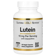 Лютеїн, Lutein California Gold Nutrition, 90 рослинних капсул