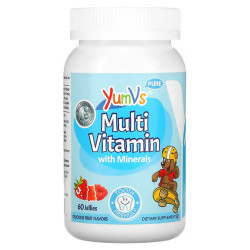 Мультивітаміни з мінералами для дітей, Multi Vitamin with Minerals Yum-V's, фруктові смаки, 60 желе