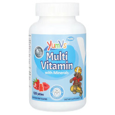 Мультивітаміни та мінерали для дітей, Yum Vs Multi Vitamin plus Minerals, смак фрукти, 120 желе