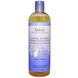 Детский шампунь 3 в 1 Жемчужная ванна, Babo Botanicals Shampoo, Bubble Bath & Wash, 450 мл.