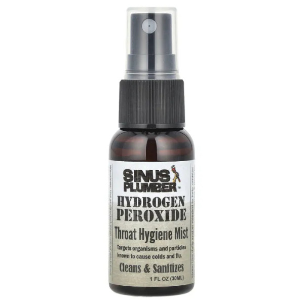 Спрей для гігієни горла, Hydrogen Peroxide, Throat Hygiene Mist, Greensations, з перекисом водню, 30 мл