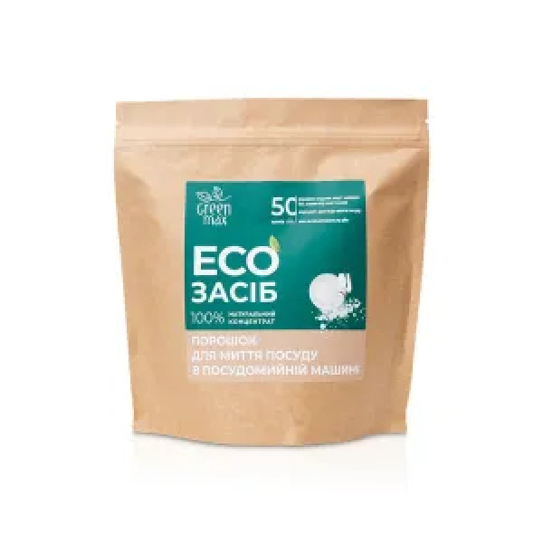 Засіб для миття посуду в посудомийній машині, Green Max, Choice, ЕКО, органічний порошок, 500 г