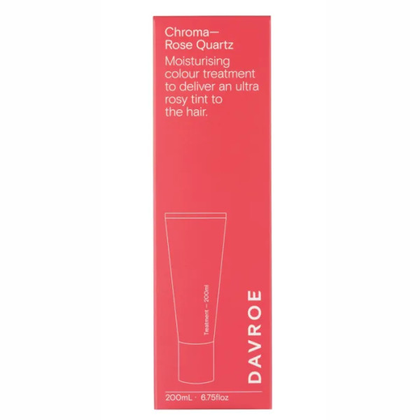 Бальзам для волосся, тонуючий, Chroma Colour Treatments Rose Quartz, Davroe, рожево-червоний відтінок, 200 мл