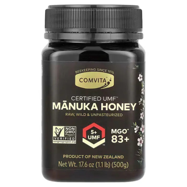 Манука мед, Manuka Honey, Comvita, UMF 5+, MGO 83+, 500 г