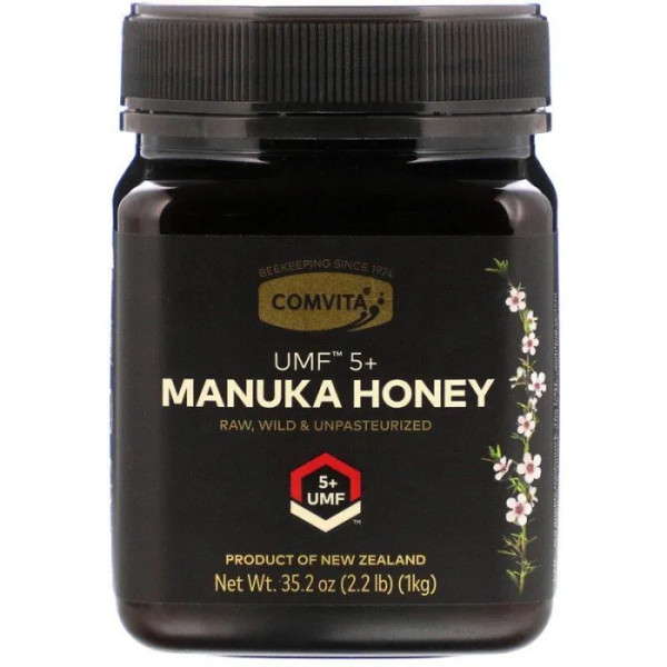 Манука мед, Manuka Honey, Comvita, UMF 5+, MGO 83+, 1 кг