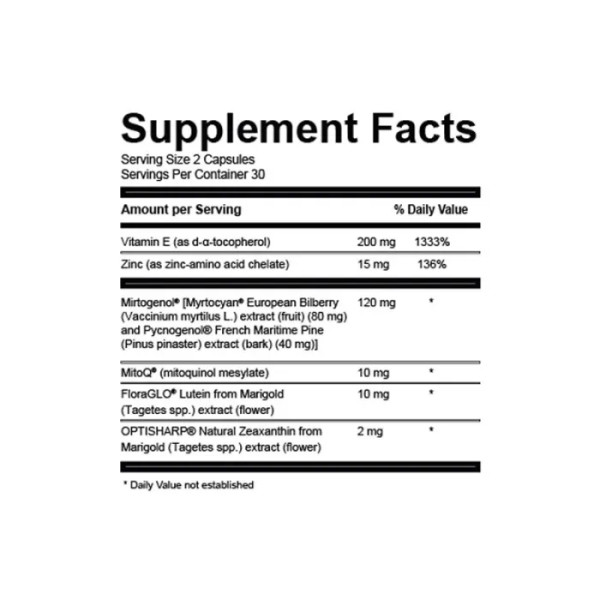 Здоров'я очей антиоксидант MitoQ, MitoQ Eye, MitoQ, 60 капсул