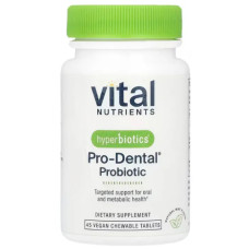 Пробіотик для ротової порожнини 3 млрд, м'ятний смак, Hyperbiotics PRO Dental, 45 жувальних таблеток