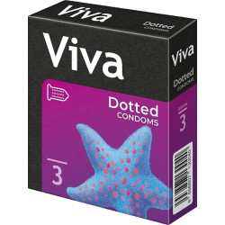 Презервативы с пупырышками, VIVA Dotted Condoms, 3 шт