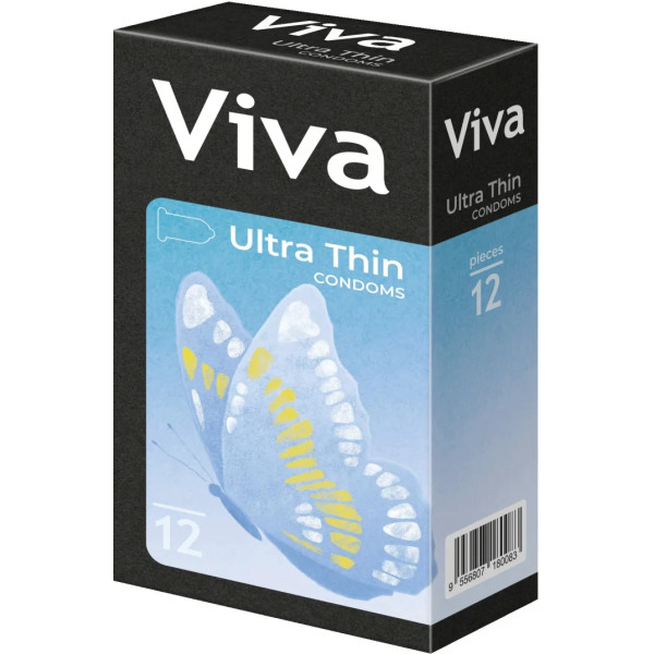 Презервативи, Ultra Thin Condoms, VIVA, ультратонкі, 12 шт