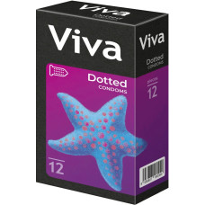 Презервативи з пухирцями, VIVA Dotted Condoms, 12 шт