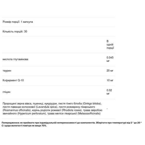 Інтелект, підтримка головного мозку, Choice, 30 капсул