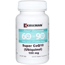 Коензим Q10 100 мг, Kirkman Labs Coenzyme Q10 60+, для здоров'я серця