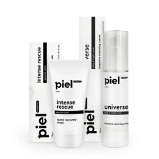 Набір «Інтенсивний доглядовий комплекс для чоловічої шкіри», Piel Cosmetics відновлююча маска + універсальний крем