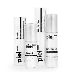 Набор уход и защита для тусклой кожи, Piel Cosmetics, сыворотка и крем универсальный