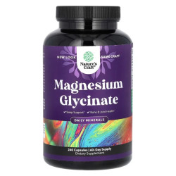 Магній гліцинат, Nature's Craft Magnesium glycinate, 240 капсул (100 мг у капсулі)