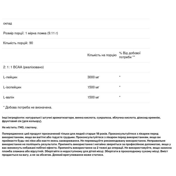 Аминокислоты ВСАА, Amino Acids BCAA, Nutricost, Performance, виноград, 900 г