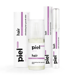 Набор восстановление и рост волос и ресниц, Piel Cosmetics, эликсир сыворотка для укрепления и восстановления