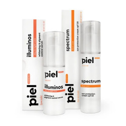Набір «Боротьба з пігментацією», Piel Cosmetics, сироватка + крем